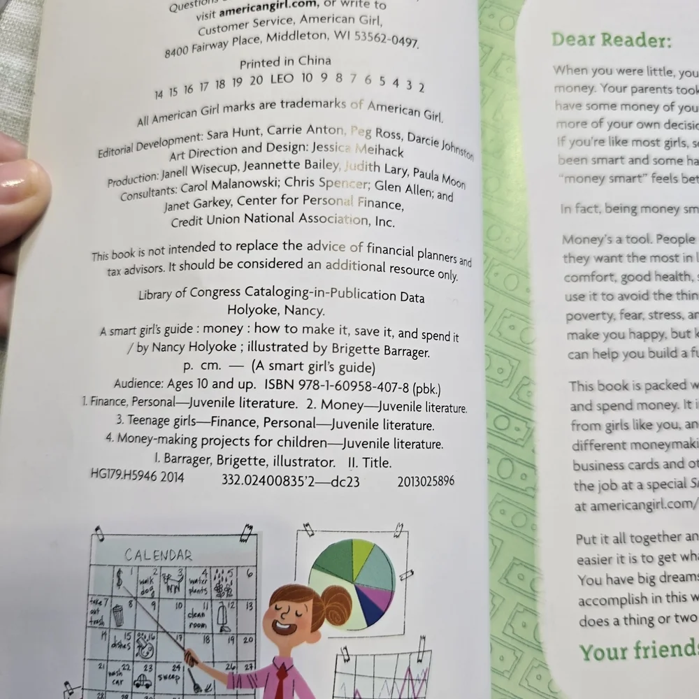 American Girl Green Guide to Money